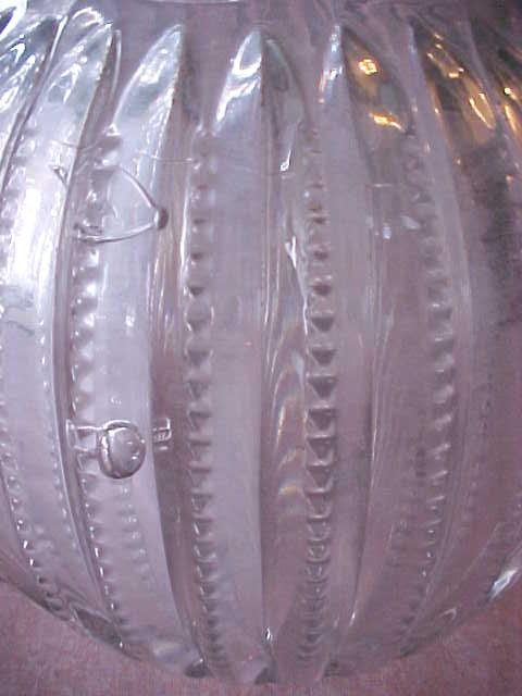 Pressed Glass Water Bottle & Vase