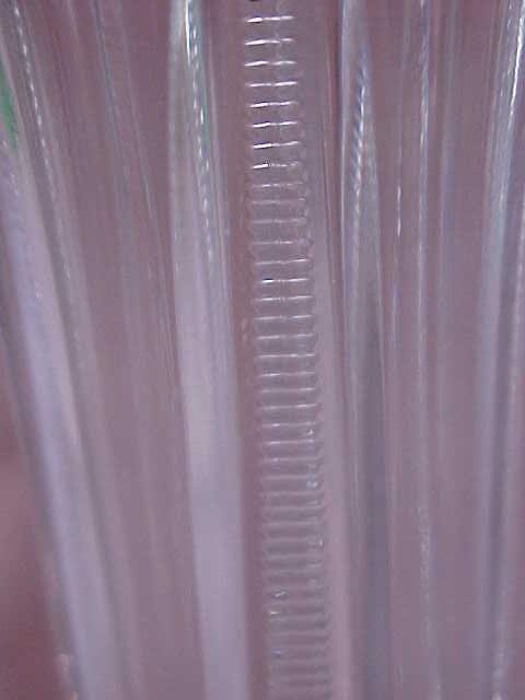 Pressed Glass Water Bottle & Vase