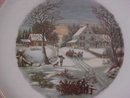 Crookville Homestead in Winter Plate Iva-Lure 8 inch