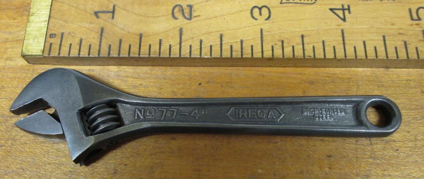 IREGA No. 77-4 Adjustable Wrench 4 inch long Spain
