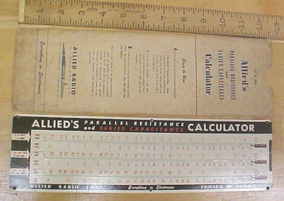 Allied's Parallel-Resistance and Series-Capacitance Calculator