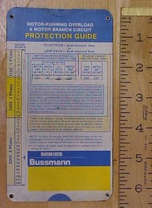Bushmann Motor Running Overload & Branch Circuit Calculator