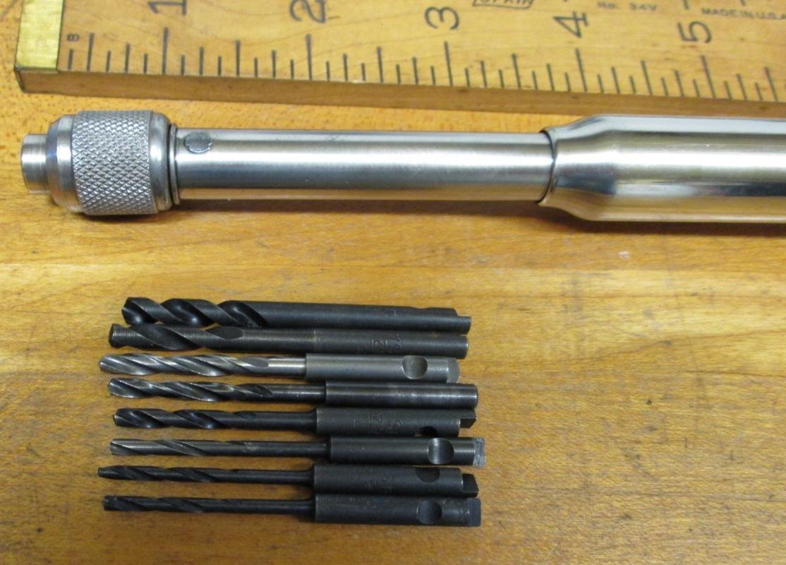 Millers Falls Push Drill No. 185A w/8 Drills Yankee
