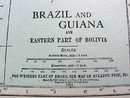 Antique Map Brazil Guiana Colombia Venezuela 1915 Great Colors