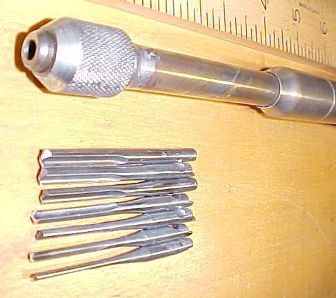 Millers Falls No. 79 Yankee Push Drill w/7 bits Rare!