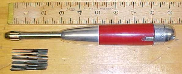 Millers Falls No. 100 Yankee Push Drill w/8 bits