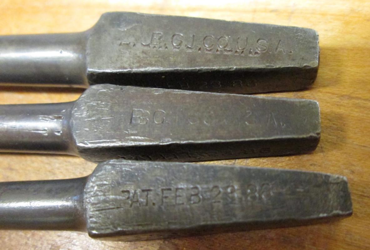 B G I Forstner Auger Bit Set for Brace Pat. 1886