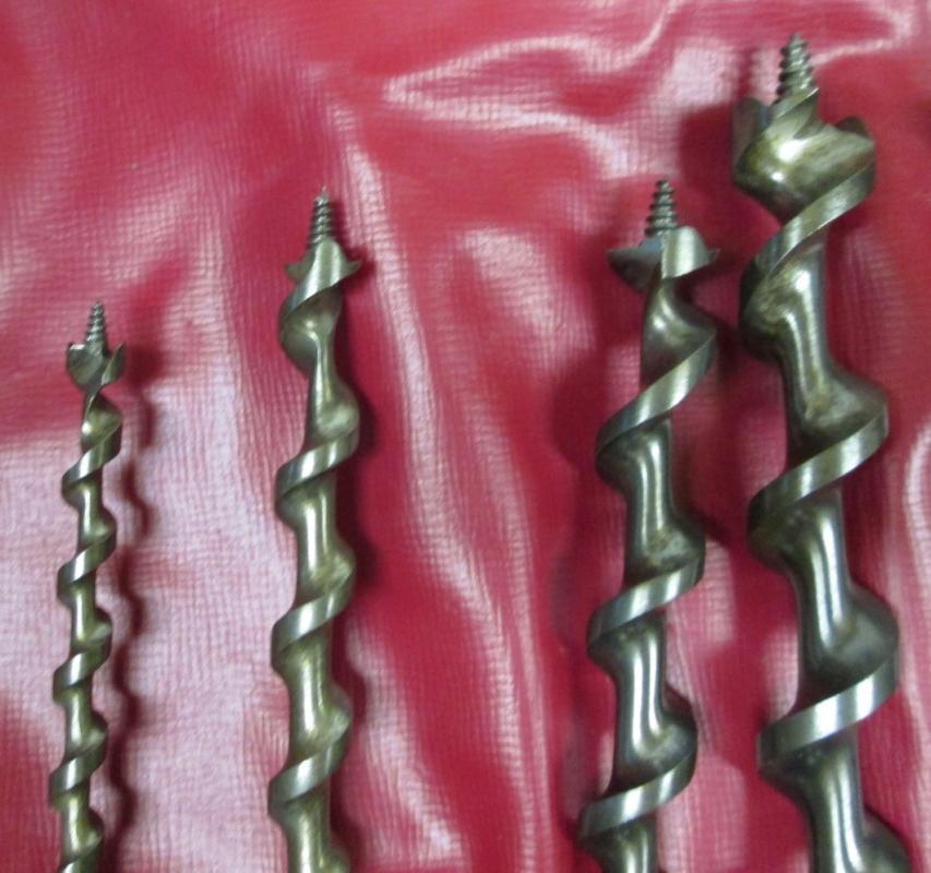 Irwin Brace Auger Bit Set in Original Roll