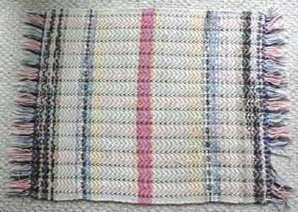 Rag Rug Pastel Country Primitive
