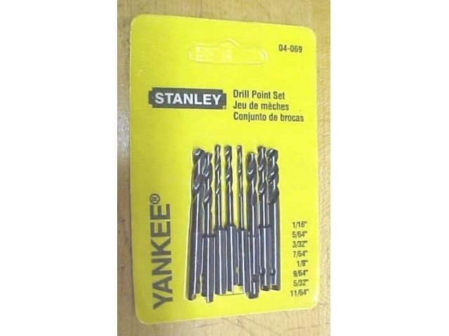 Stanley Yankee Push Drill Spiral Point Set 04-069
