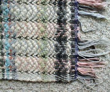 Rag Rug Pastel Country Primitive