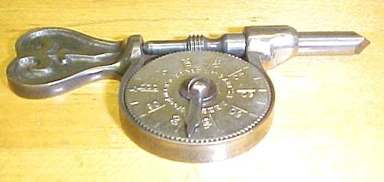 Woodman's Tachometer Speed Indicator Ornate 1876 Patent