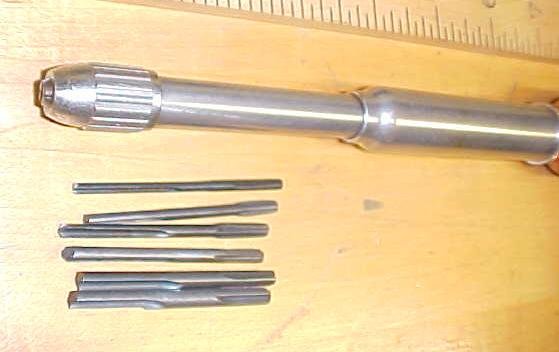 Dunlap Spiral Push Drill w/6 Drill Points / Bits No. 4217