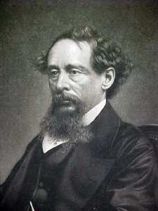 Charles Dickens Engraving 1860 Framed