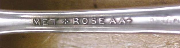 MET ROSE Flatware Silverplate Ladle Triple Plated