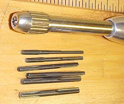 Millers Falls No. 100 Yankee Push Drill w/6 Drill Points