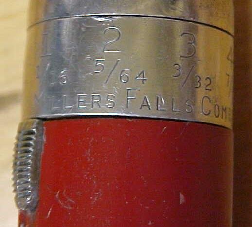 Millers Falls No. 100 Yankee Push Drill w/6 Drill Points