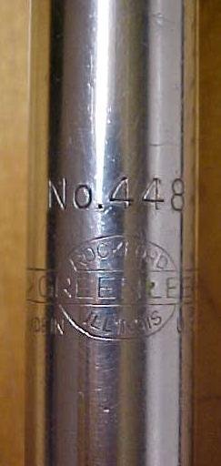 Greenlee Spiral Ratchet Screwdriver No. 448 w/Hex Adapter