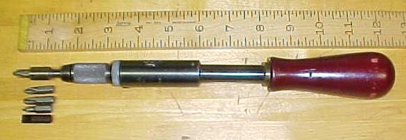 North Brothers Yankee No. 30A Screwdriver w/Hex Adapter