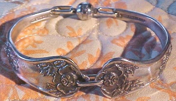 Spoon Bracelet Silverplate Rose International Silver Flatware