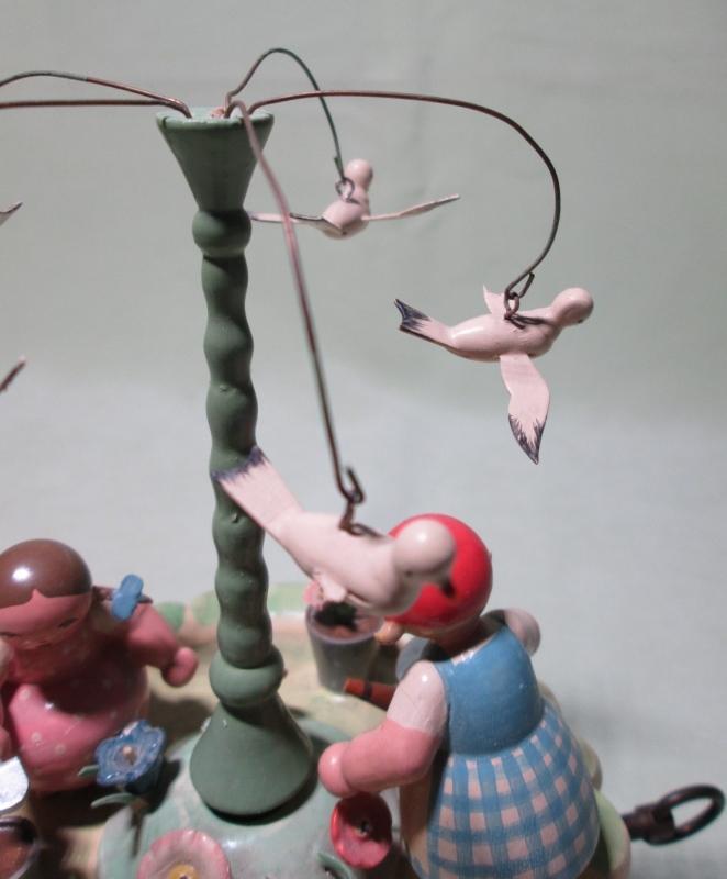 Erzgebirge Music Box East Germany Garden Work