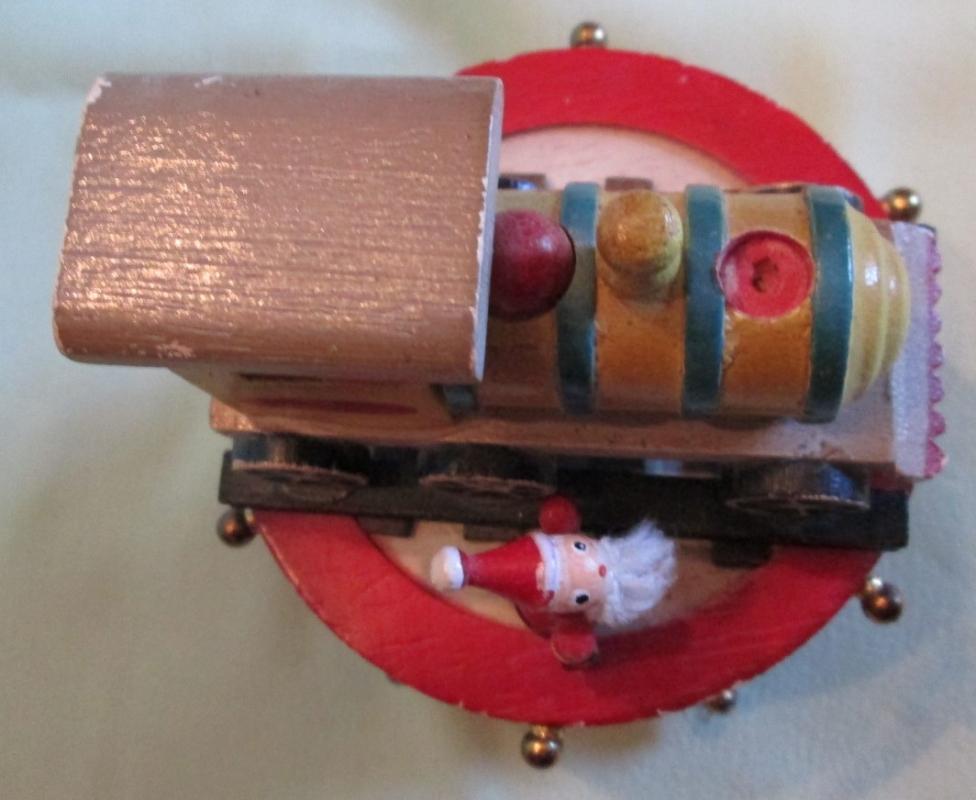 Music Box Wood Santa Wood Train Jingle Bells