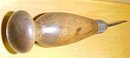Antique Sewing Scratch Awl Handle Peg Shaped