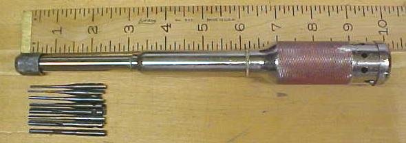 Millers Falls Push Drill No. 185A w/8 Drills Yankee Style