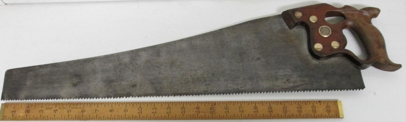 Disston D-8 Hand-Saw Thumb Hole Handle 5-1/2