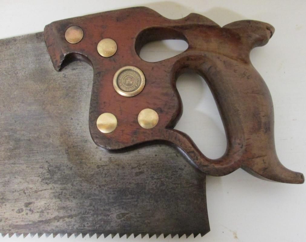 Disston D-8 Hand-Saw Thumb Hole Handle 5-1/2