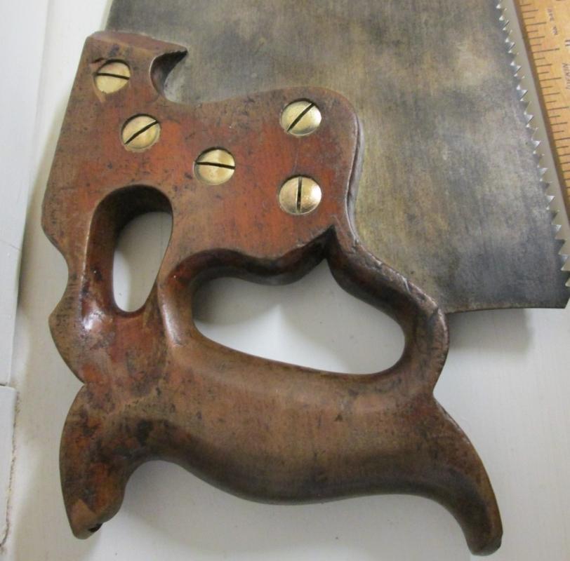 Disston D-8 Hand-Saw Thumb Hole Handle 5-1/2