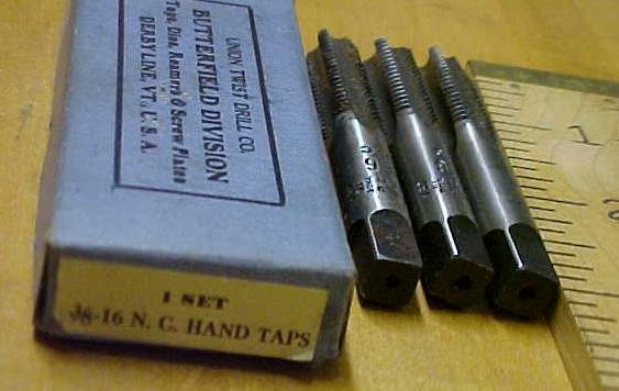 Union Twist Tap Set 3/8-16 Butterfield w/Box
