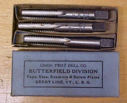Union Twist Tap Set 3/8-16 Butterfield w/Box