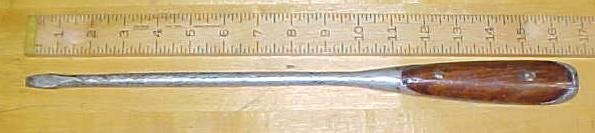 Antique Wood Handle Screwdriver 16 inch Knife Handle