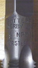 Union Twist Pipe Tap 1/2 inch NPT for Steel Butterfield