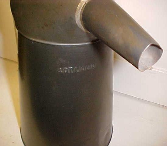 Tin Oil Liquid Can 4 qt. w/Spout & Handle