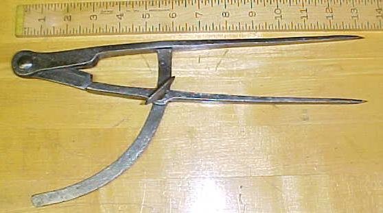 Antique Wing Divider Hand Forged Large 13 inch