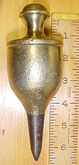Plumb Bob Antique Brass 42 Ounce Large