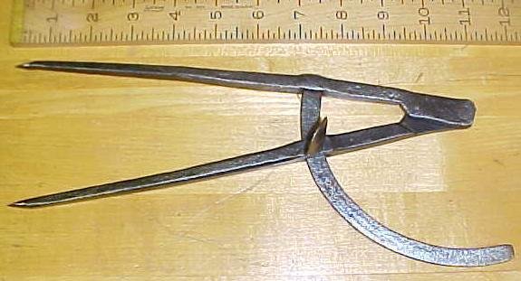 Antique Wing Divider Hand Forged Unique! 11 inch