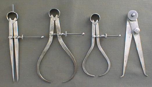 Starrett & Athol Machine Calipers Group of 4