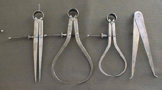 Starrett & Athol Machine Calipers Group of 4