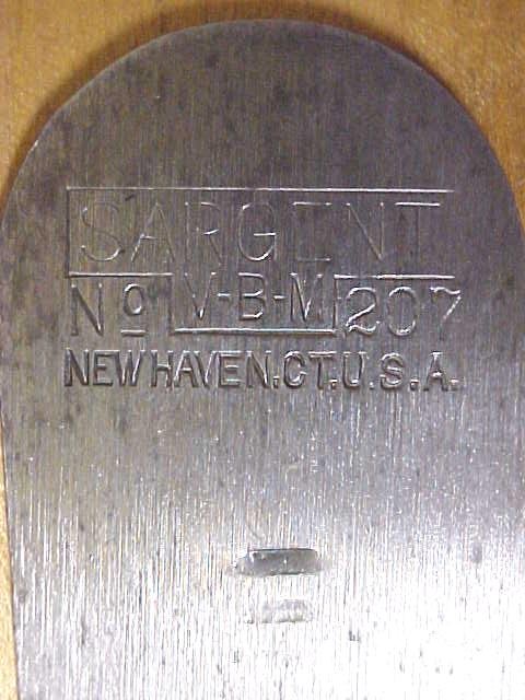 Sargent Block Plane No. 207 VBM Rare!