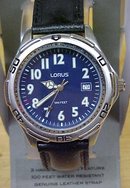 Lorus Watch Mens Leather Band Date 100 Ft.