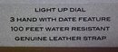 Lorus Watch Mens Leather Band Date 100 Ft.