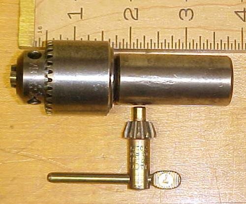 Jacobs Drill Chuck No. 7B w/ Key & Arbor 0-3/8