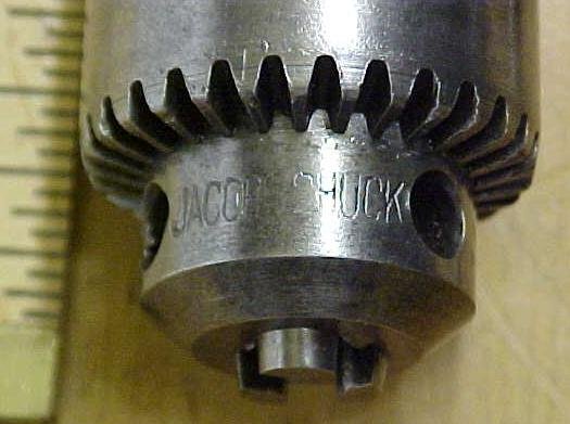 Jacobs Drill Chuck No. 7B w/ Key & Arbor 0-3/8