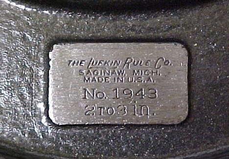 Lufkin No. 1943 Micrometer 2-3 inch