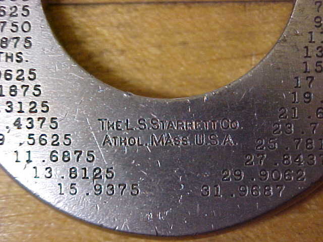 Starrett No. 203C Micrometer 0-1 inch