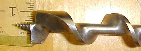 James Swan Ship Auger Bit 15/16 inch New Old Stock Single Lip