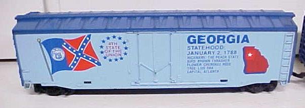 Tyco Commemorative State Box Cars Georgia Rhode Island